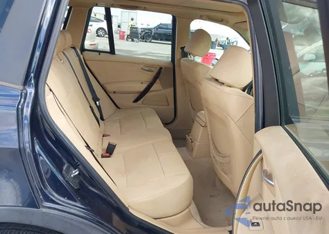 2007 BMW X3 3.0Si from USA, damaged, VIN WBXPC93427WF03325